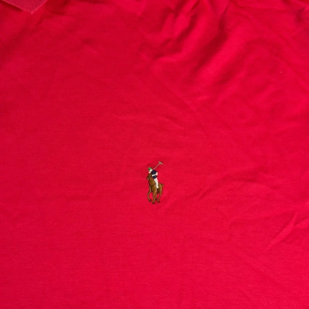 Polo Ralph Lauren Polo Shirt Mens 4XLT Red Pima Soft Touch Flesh Pony Logo